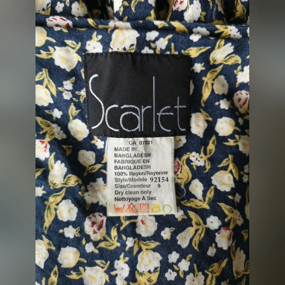 80s Ditsy Print Romper - Picture 5 of 5